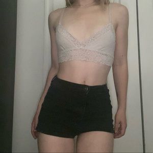 White lace bralette